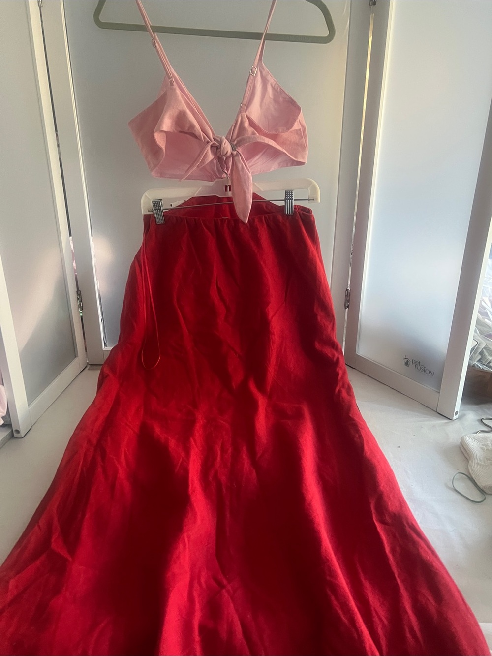 Abercrombie & Fitch The A&F Julia Slip Cutout halter Maxi Dress M NWT $120 - Picture 5 of 7
